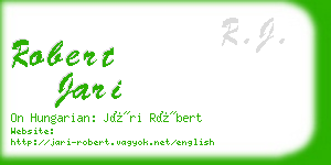 robert jari business card